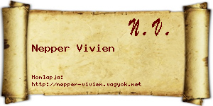 Nepper Vivien névjegykártya