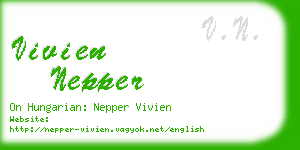 vivien nepper business card